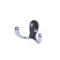 Kapstokhaak dubbel metaal