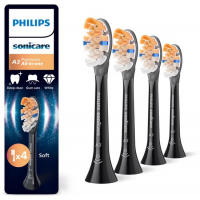 Philips Tandenborstelset Premium All-in-One A3 opzetborstels, 4 stuks, zwart HX9094/88