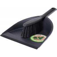 Stoffer en blik Recycled - Zwart