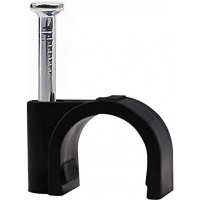 Spijkerclip zwart 5mm