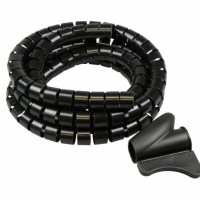 Kabelrits 2 m. x Ø 16 mm. zwart