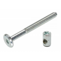 Verbindingsbout met moer verzinkt m6 x 60 mm 4 sets