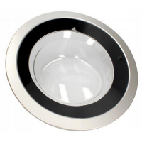 Beko Deur Compleet met Glas, Zwart/grijs 2429800200