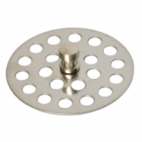 Afvoerzeef RVS met knop 45mm