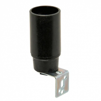 Lamphouder E14 + bevestigingsbeugel zwart