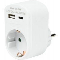 Stopcontact USB A en USB C Snel laden