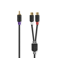 RCA Splitter 1x Male naar 2x Female