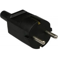 Stekker Randaarde met thule zwart