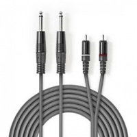 Monojack 2x 6.35 mm 2x RCA Male