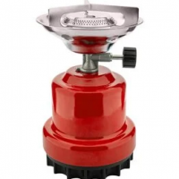 Camping kookstel metaal rood