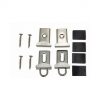 Deltafix spiegelklemmen verchroomd set