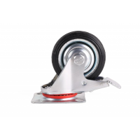 Zwenkwiel + rem 75 mm