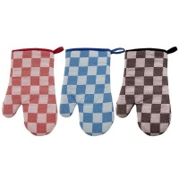 Ovenwant 17x28cm katoen ruit