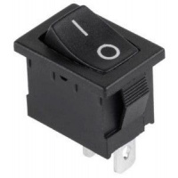 Wipschakelaar 1p aan-uit klein zwart