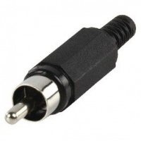 RCA Stekkermale pvc zwart