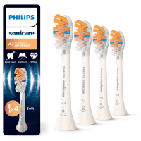 Philips Tandenborstelset Premium All-in-One A3 opzetborstels, 4 stuks, wit HX9094/87