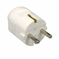 Stekker randaarde (klap) wit