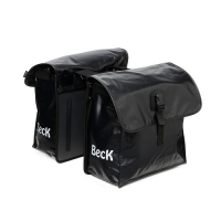 Beck midi dubbele fietstas Zwart 35L