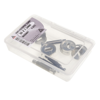 Deltafix stift met excenter 25 mm verzinkt 30 x 7.5mm 4 sets