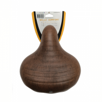 Fietszadel Wave ribbel bruin 