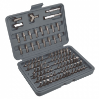 Schroevendraaierbits met houder, set van 100 stuks.