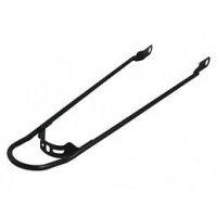 spatbordstang achter bumper 28x1 1/2 zwart