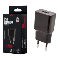 USB-A oplader 2,1A zwart