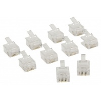 Telecomconnector RJ12 male 6/6