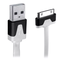  Apple 30-pins datakabel plat 1 meter wit 