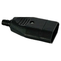 Contra stekker euro plat zwart