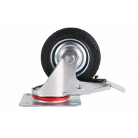 Zwenkwiel + rem 100 mm