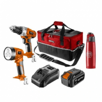 Accuboormachineset 18V - 4 Ah in luxe draagtas