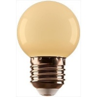 LED kogel E27 1-5W 2300K mat