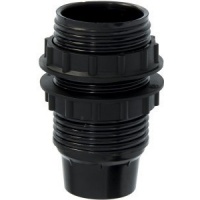 Lamphouder E14 zwart buitendraad
