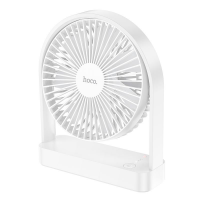 Hoco Compacte Tafelventilator - Oplaadbaar met 3 standen