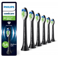 Philips Tandenborstelset W2 Optimal White opzetborstels, 6 stuks, zwart HX6066/88