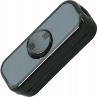 Snoerschakelaar zwart met randaarde 10A