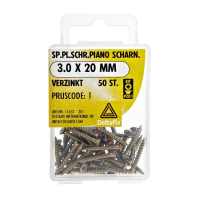 Deltafix Spaanplaatschroef Platkop 3.0 x 20 mm - 50 Stuks