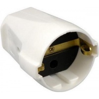 Contrastekker randaarde wit