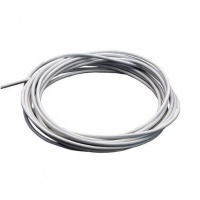 Gordijnspiraal 5 meter wit geplastificeerd