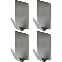 Handdoekhaken zelfklevend RVS 4 stuks