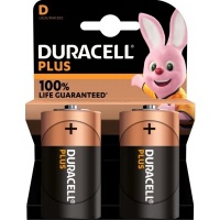 Duracell Plus 100% batterij D 2 stuks