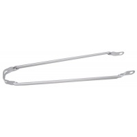 spatbordstang 28 zilver