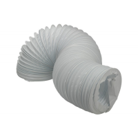 Universeel Slang 100 mm wit PVC 1,5 mtr.