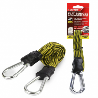 Bungee Cord Plat 120cm met Karbijnhaken