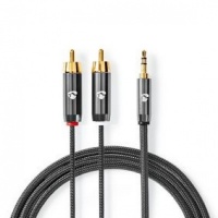 3.5 mm Male 2x RCA Male 5.0mtr