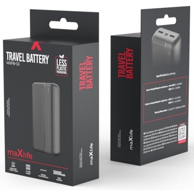 Powerbank 30.000mA USB + USB-C Foto van Powerbank 30.000mA USB + USB-C