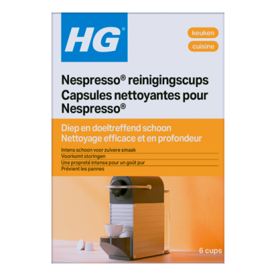 HG Reiniger Reinigingscups Nespressomachines HG Reiniger Reinigingscups Nespressomachines