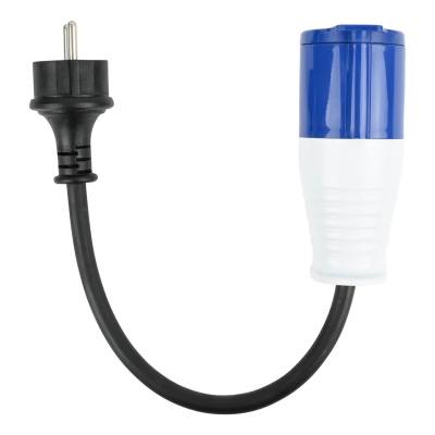 CEE verloopsnoer 20cm stekker naar CEE contra CEE verloopsnoer 20cm stekker naar CEE contra