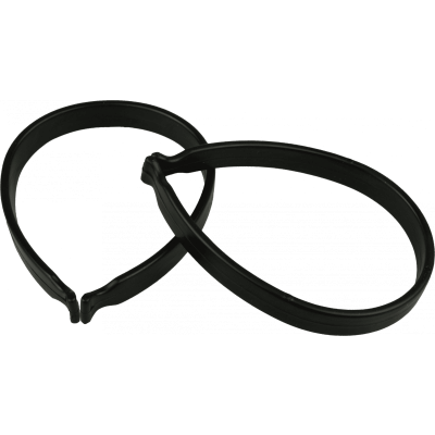 Foto van Broekklemmen PVC zwart